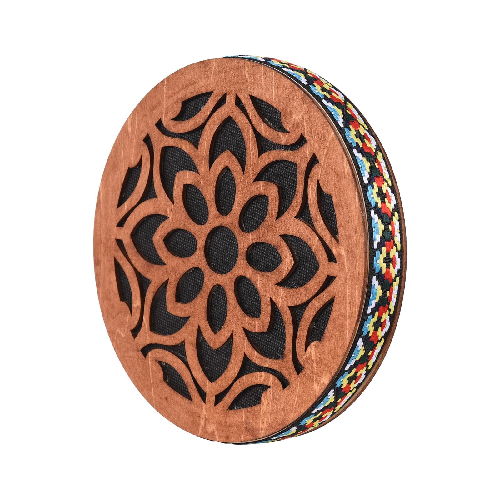8-inch/12-inch Ocean Drum Ethnic Percussion Instrument Onomatopoeic Music Portable Hand Drum 8-inch