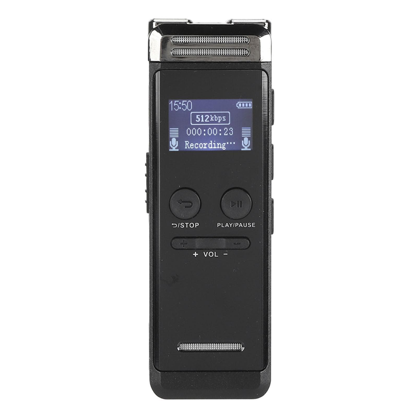 Digital Voice Recorder 32GB Multifunctional Zinc Alloy Compact Digital Voice Recorder