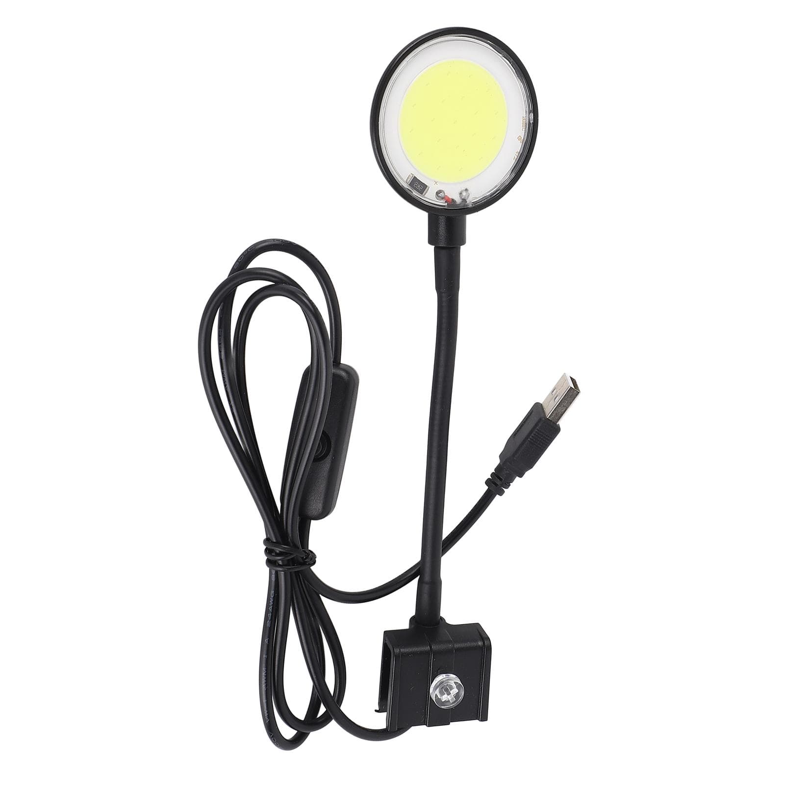 USB Fish Tank Lamp COB Chip High Brightness 360 Degree Rotation Clip On Mini LED Aquarium Light