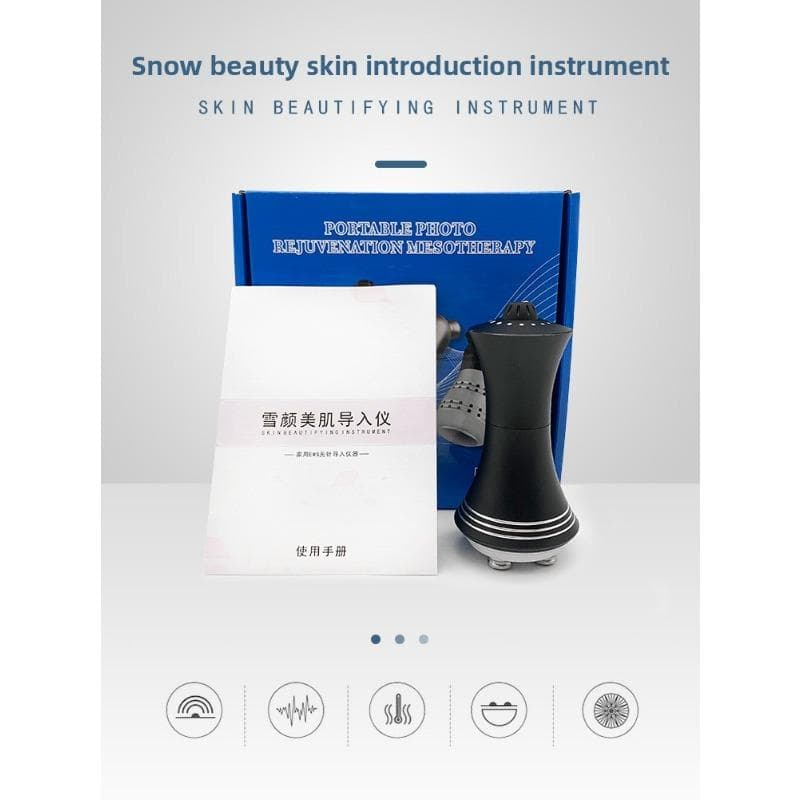 Household Facial Essence Introducer, Rechargeable Massage Beauty Instrument, Firming and Hydrating Mini Needle-free Beauty Instrument USB cable