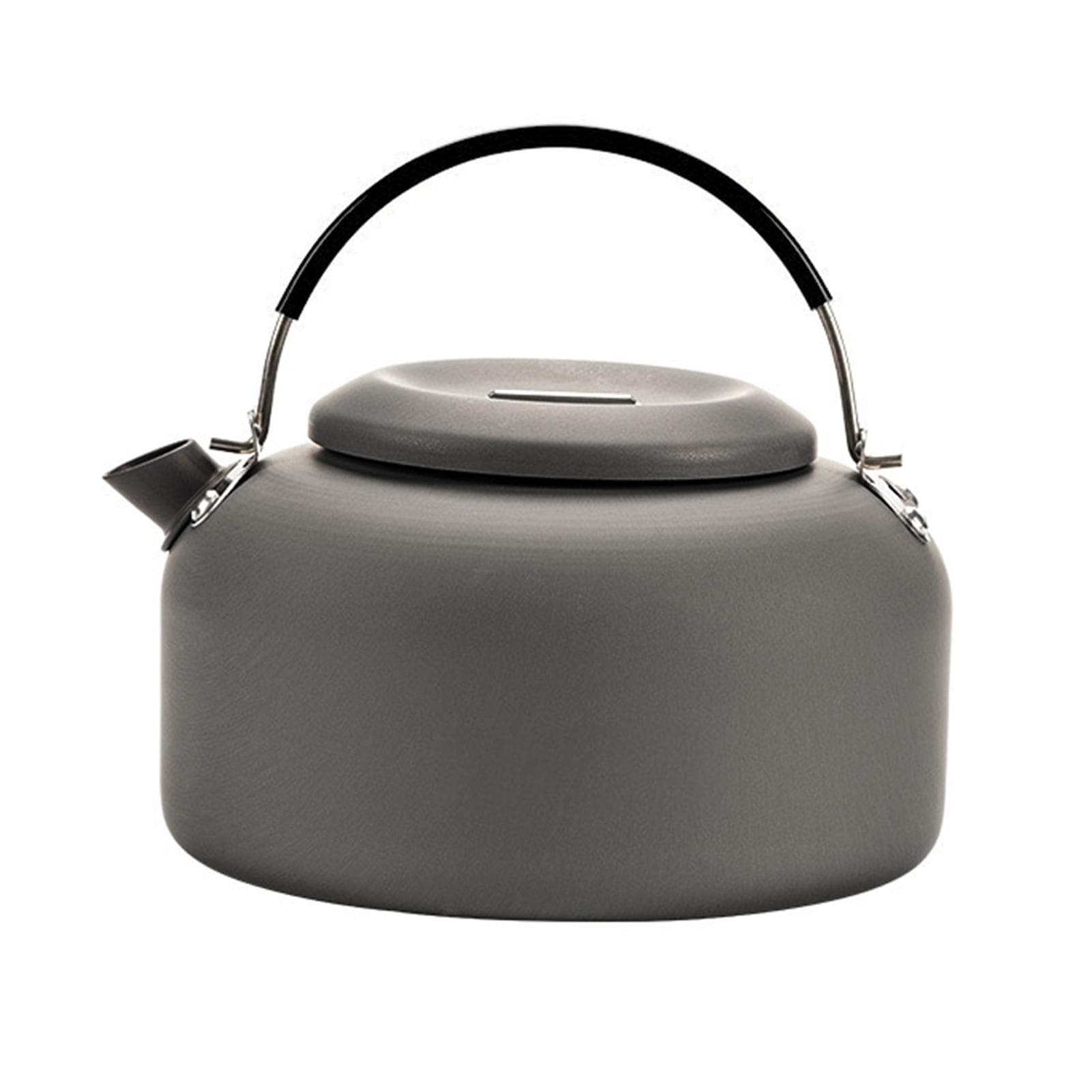 0.8L/1.4L Outdoor Lightweight Aluminum Teapot Kettle Coffee Pot for Camping Hiking Backpacking 0.8L black