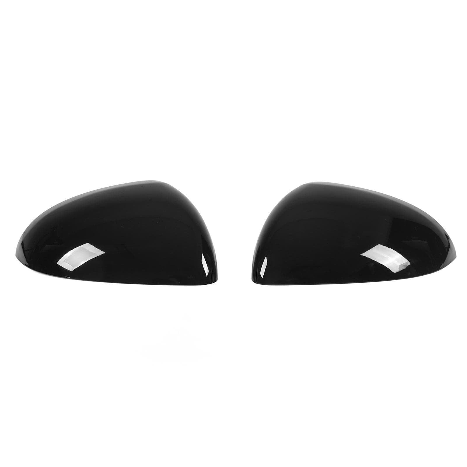 Pair Rearview Mirror Cover Glossy Black Exterior Protector Replacement for Mercedes?Benz C?Class