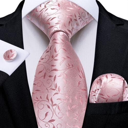 DiBanGu Mens Silk Necktie Set Striped Paisley Solid Tie Pocket Square Cufflinks N-7681