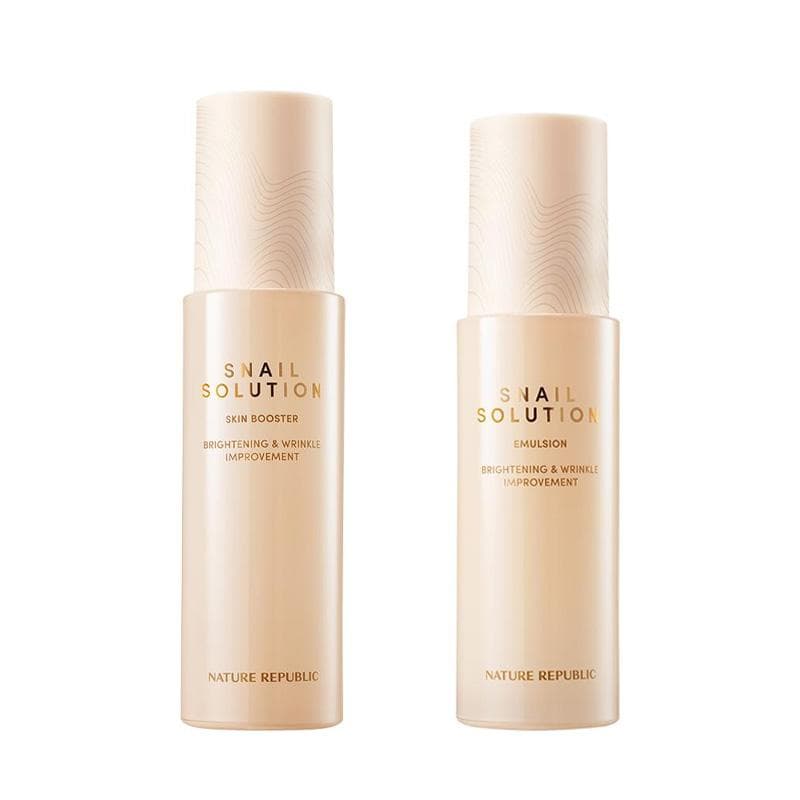 Nature Republic Snail Solution Skin Booster & Emulsion (3 Options) #1SET