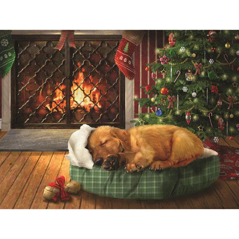 Full Round Drill Diamond Embroidery Sleepy Puppy 5D DIY Diamond Painting Cross Stitch Rhinestone 20X30CM