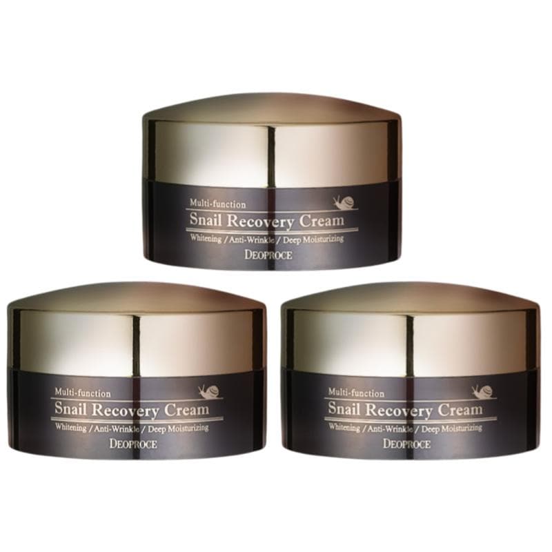 [Deoproce] Snail Recovery Cream 100g: Deep Moisturizing & Nourishing 100g X 3PCS