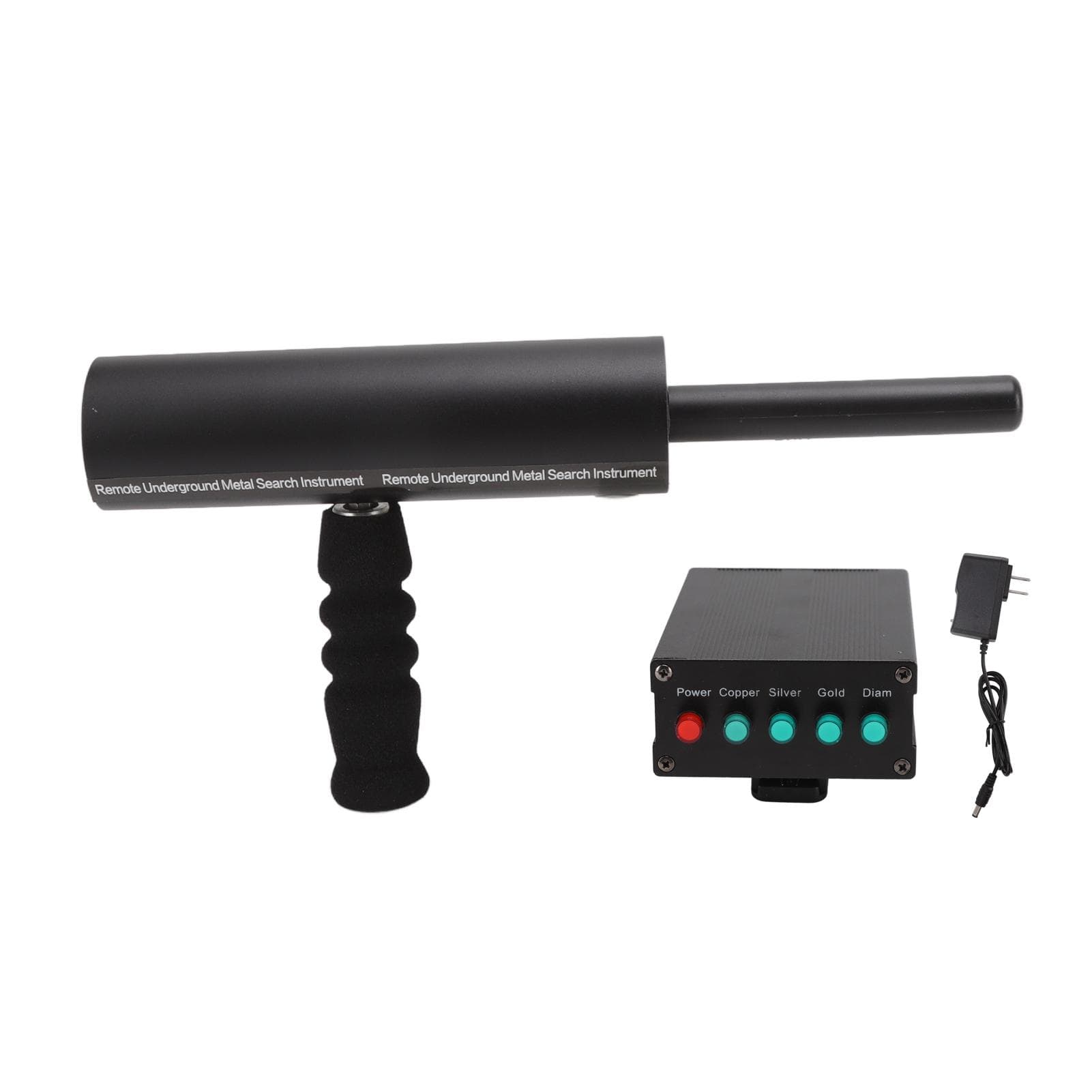 800 Meters Range Metal Locator Underground 14m Depth Aluminum Metal Detection Finder for Treasures black