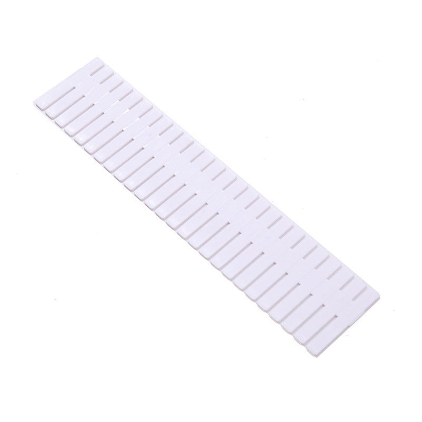 4PCS Drawer Divider Organizer Plastic Drawer Storage Partition Home Adjustable ClapboardWhite Long white