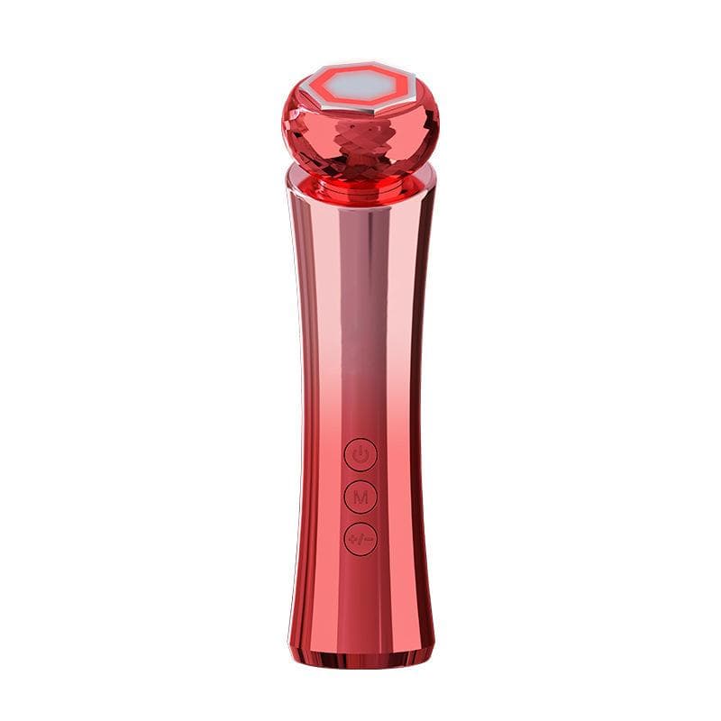 Household Beauty Equipment, Face Import and Lift Massager, Hot and Cold Import and Export To Clean The Face red