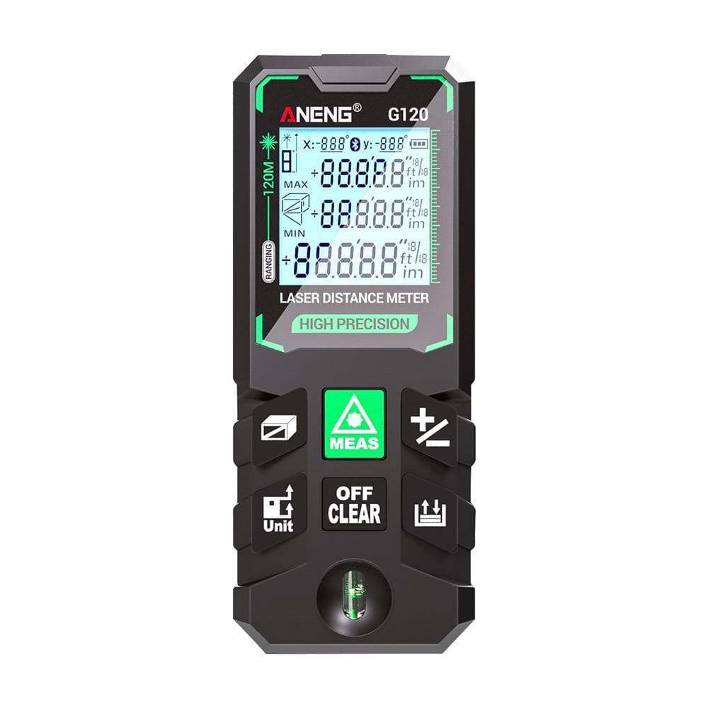 ANENG G120 Smart HighPrecision Laser Rangefinder Green Laser Distance Meter 30 Set of Data Storage G120