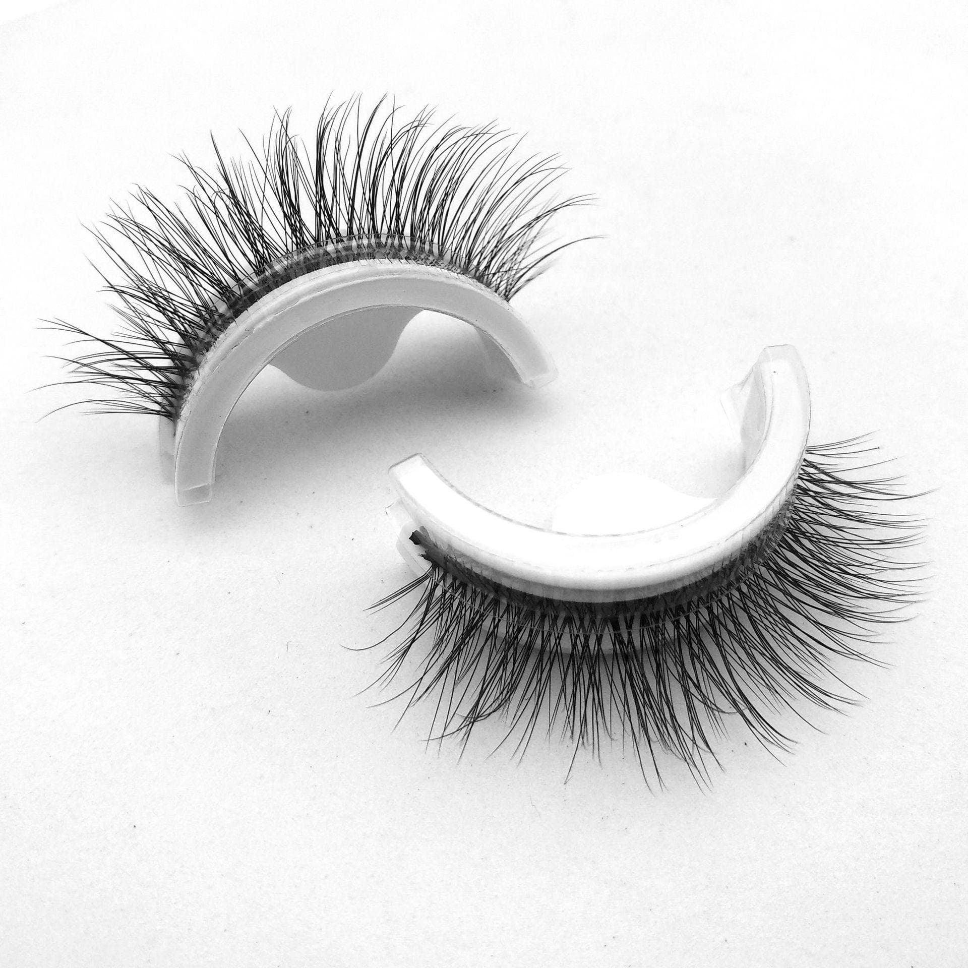 1Pair Reusable Self-adhesive False Eyelashes 3D Mink Lashes Glue-free Eyelash Extension 3 Seconds to Wear No Glue Needed Lashes 3