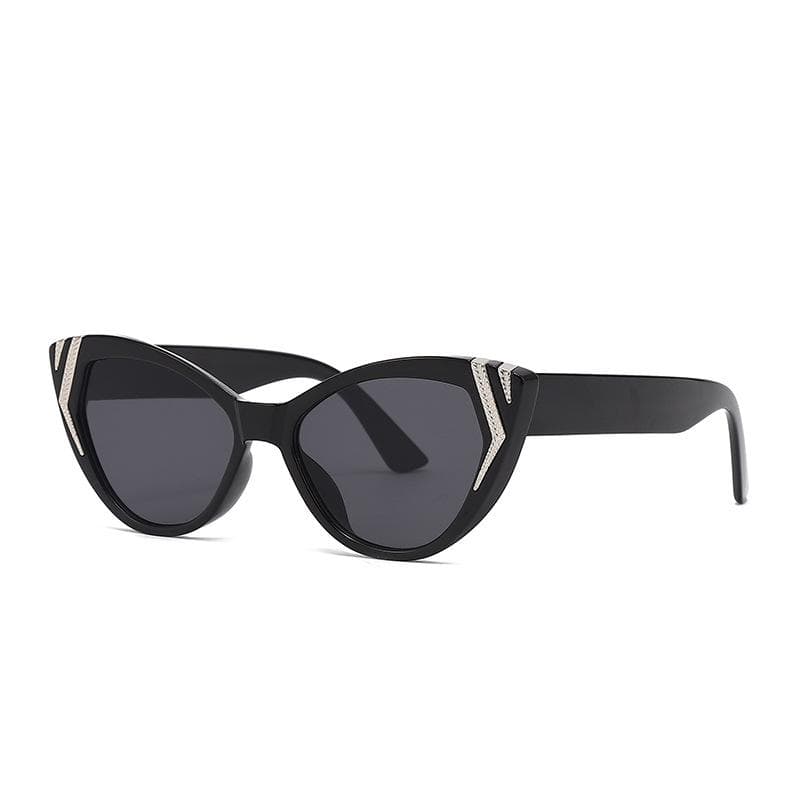 New Luxury Leopard Gradient Cat Eye Sunglasses Women Retro Golden Frame UV400 Protection Trendy Sun Glasses as picture