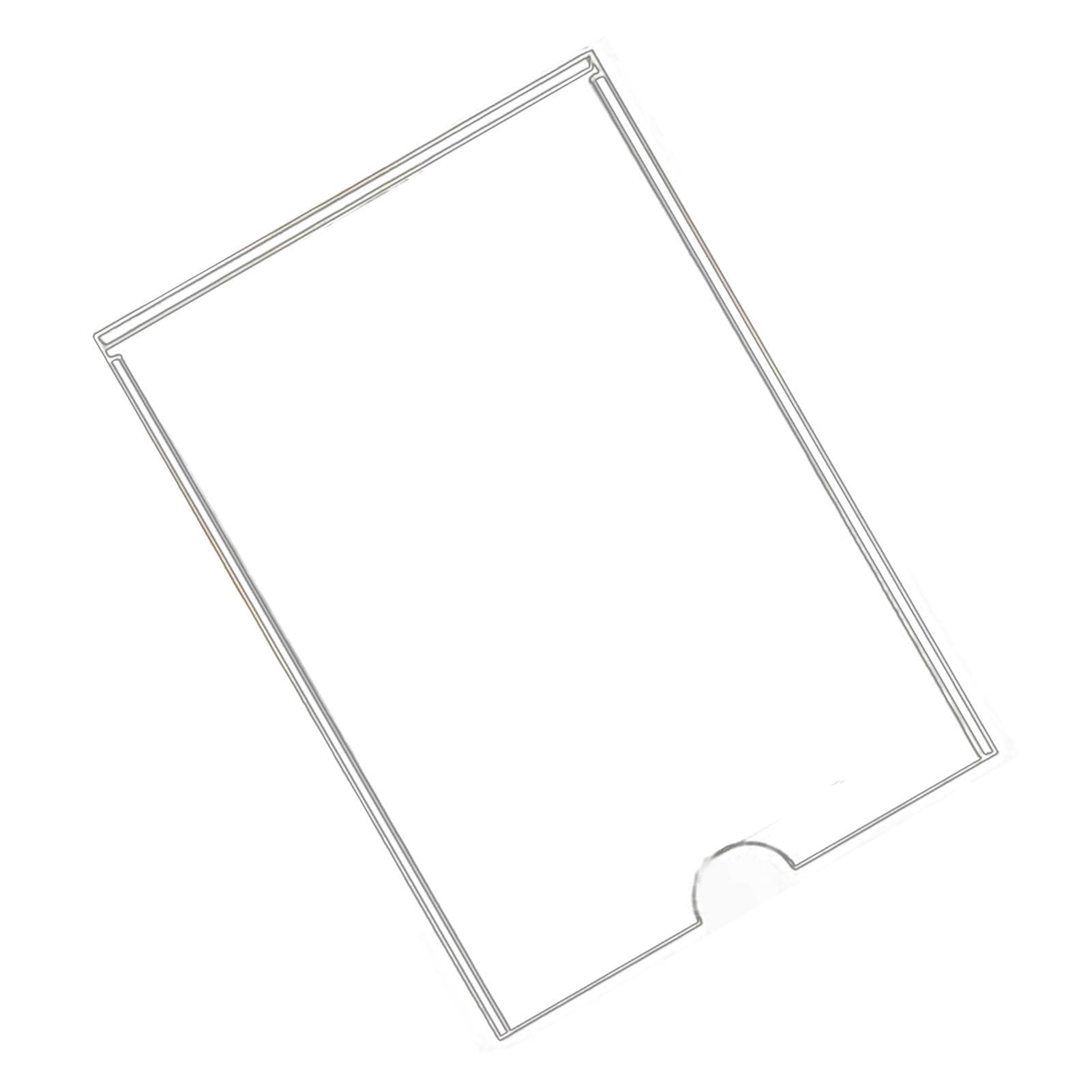 Wall Sign Holder Double Layer Transparent Thickened Wear Resistant Acrylic Sign Holder for Company