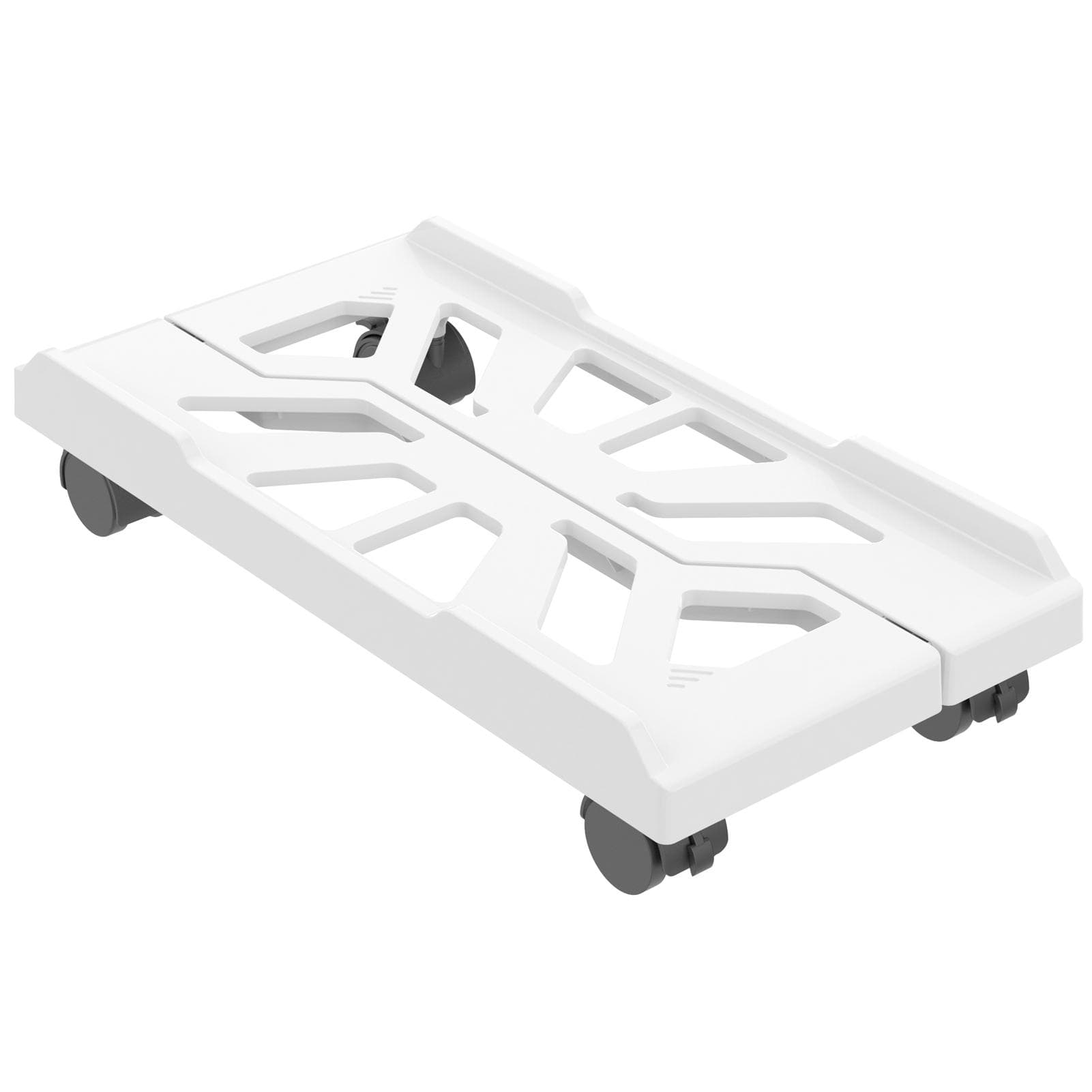 Adjustable Computer Stand with Wheels Mobile PC Case Holder for Home and Office HeightIncreasing white