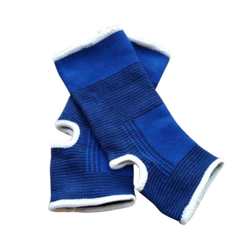 2 Pcs Ankle Brace Elastic Adjustment Protection Foot Bandage Sprain Prevention Sport Fitness Guard Ankle beige