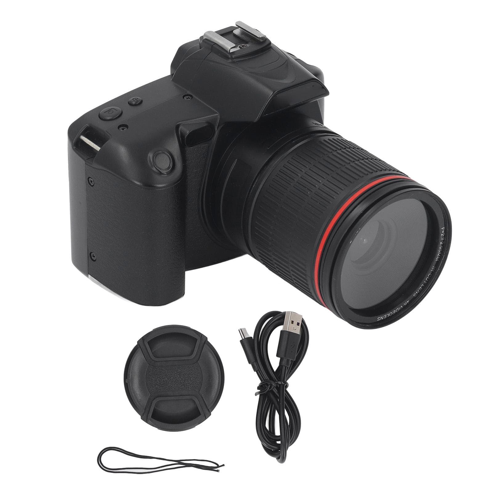 Digital Camera 3 Inch IPS Screen 4K 64MP 16x Digital Zoom Night Vision Wireless Dual Cameras
