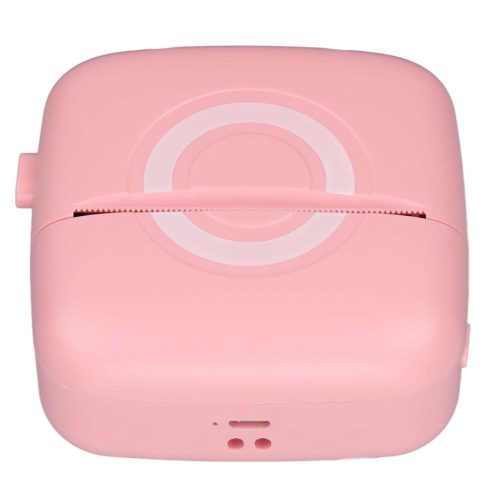 Mini Printer 200DPI Resolution Thermal Printing Ergonomic Lightweight Portable PrinterBlue pink