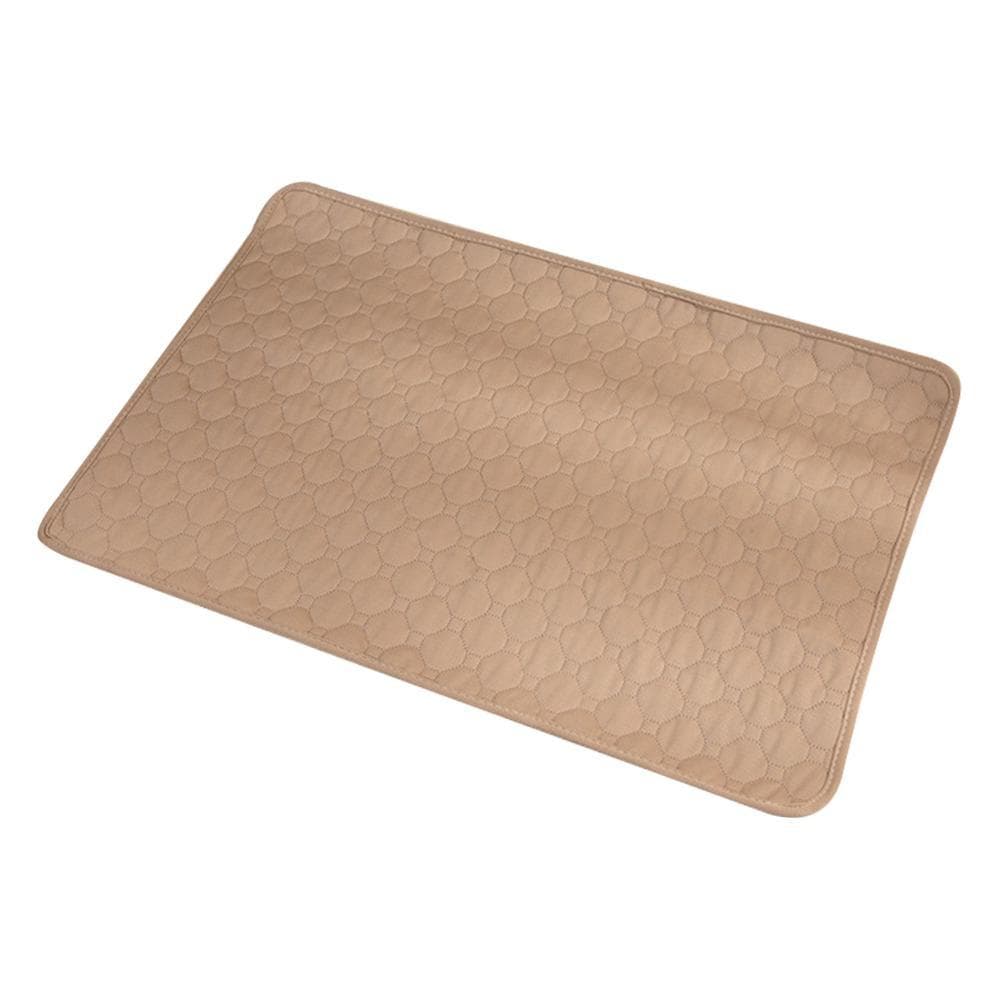 Reusable Washable Puppy Training Pad Pet Sleep Bed Dog Urine Mat Pet Car Seat Cover Pet Dog Cat Urine Pad XL khaki