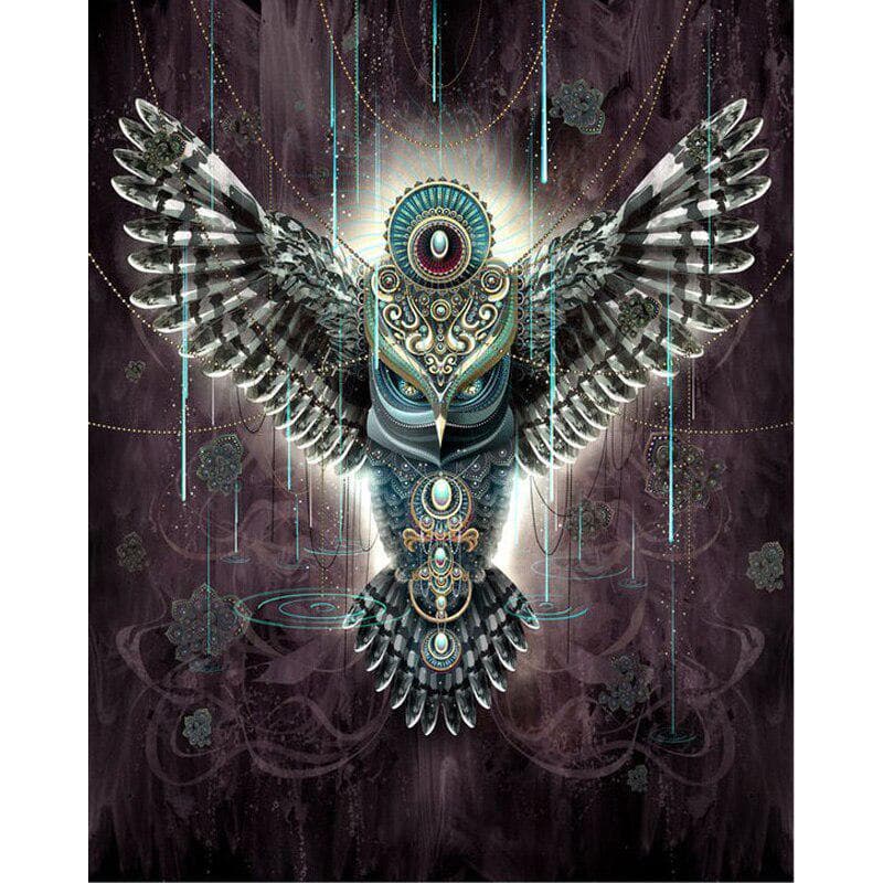 5d DIY Diamond Painting Owl Full Round Drill Cross Stitch Diamond Embroidery Home Decor 20X30CM