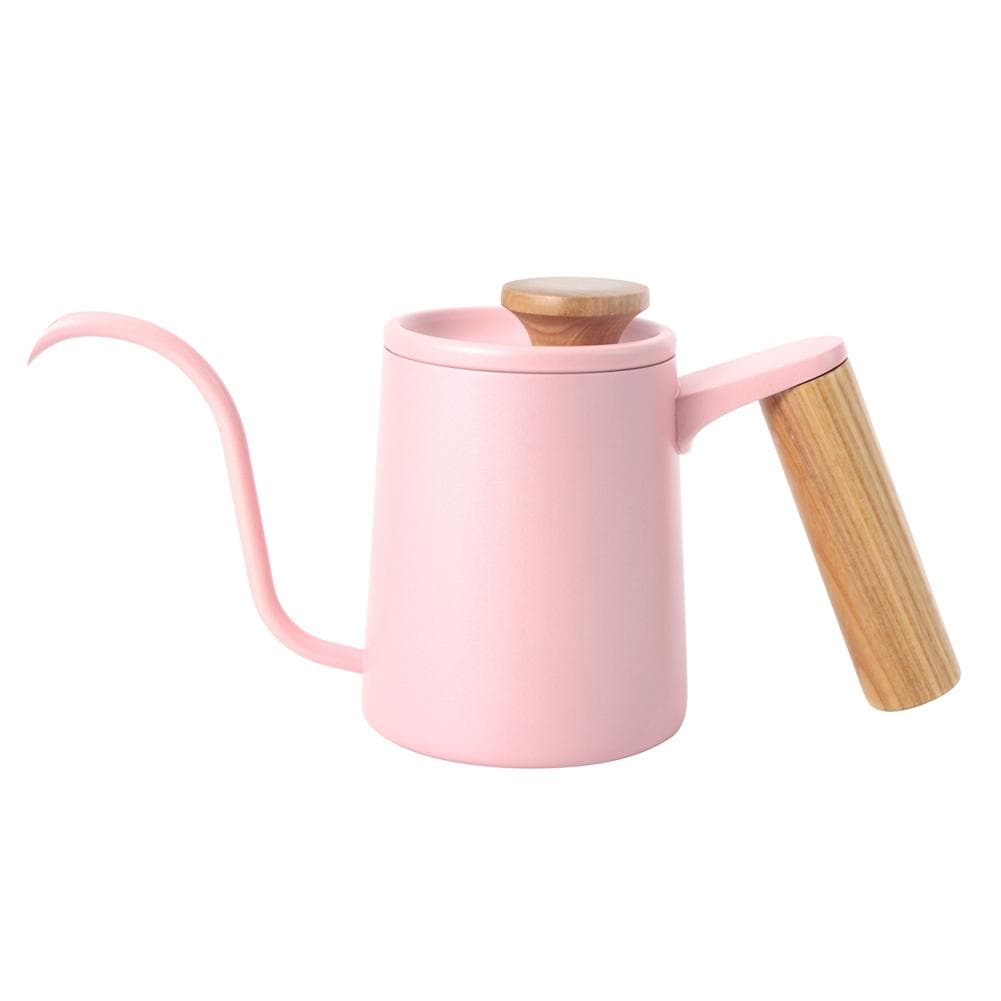 350ml Stainless Steel Coffee Pot Long Thin Spout Water Kettle for Home UsePink pink