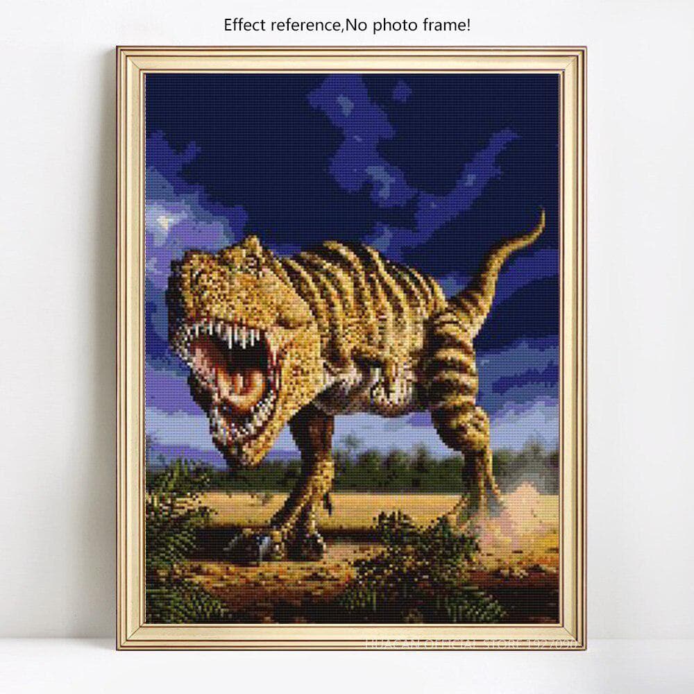 Diamond Painting Tyrannosaurus Rex Rhinestone Mosaic Diamond Embroidery Cross Stitch 20X30CM