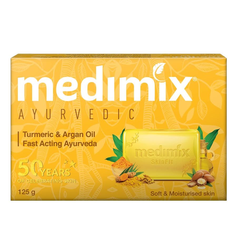 Medimix Fast Acting Ayurveda Soaps Turmeric & Argan Oil,125g