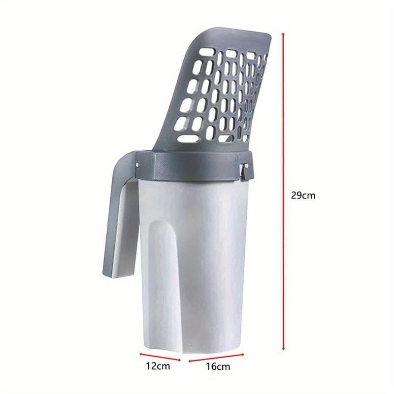 Cat Litter Shovel Scoop For Pet Filter Clean Toilet Garbage Picker Cat Supplies Accessory Cat Litter Box Self Cleaning grey