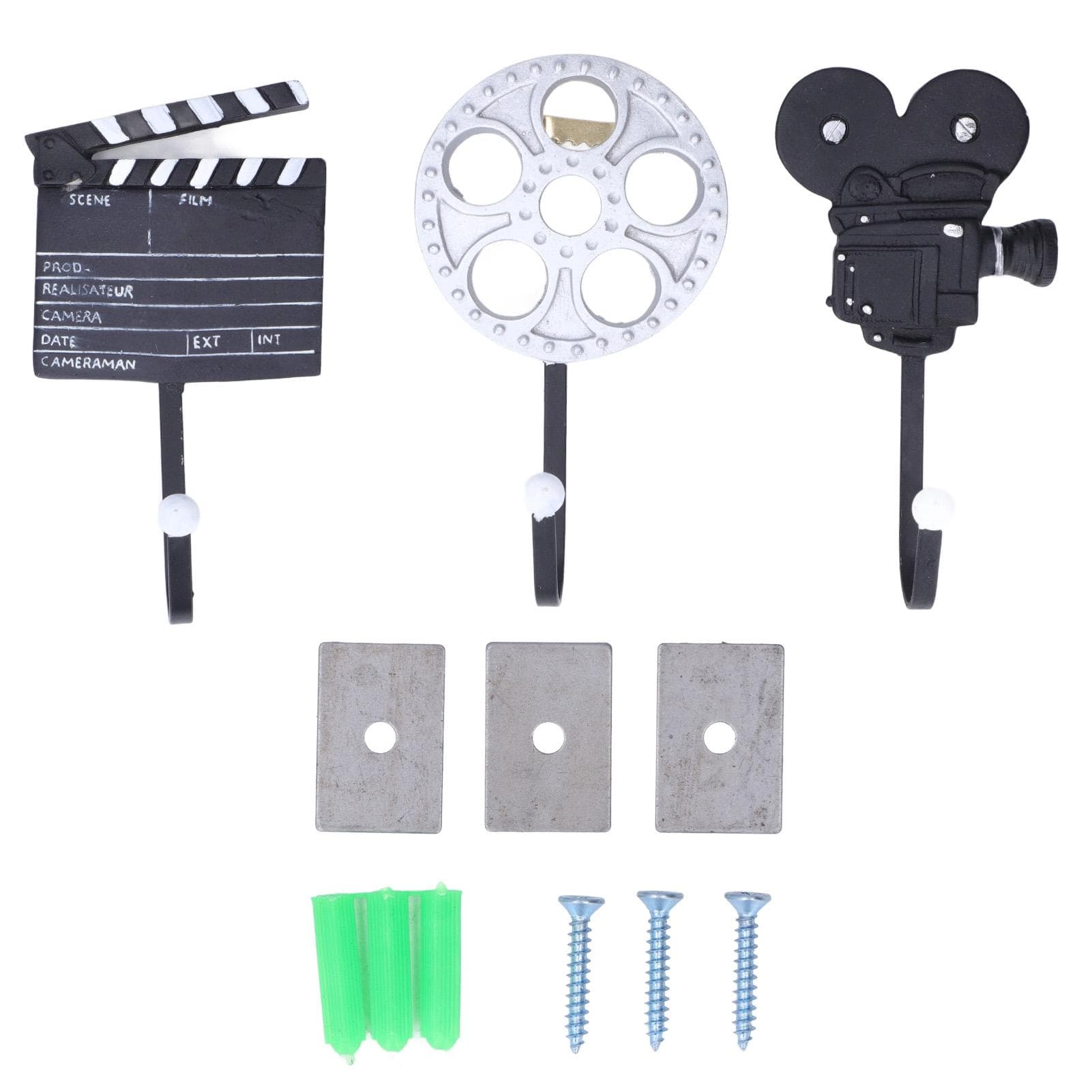 Vintage Movie Style Wall Hooks Modern Decorative Hangers for Hanging Keys Clothes Coats Bags
