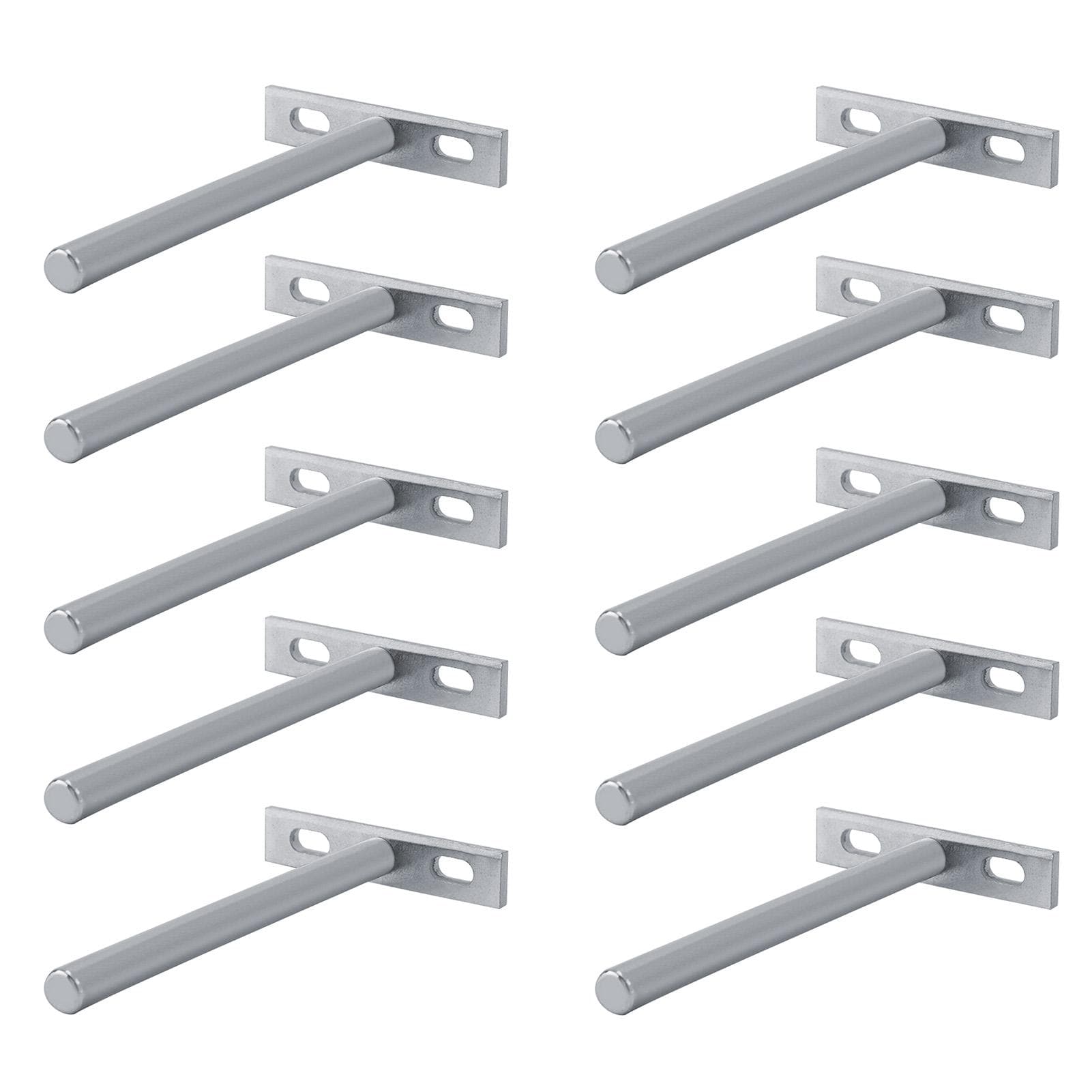 Sturdy Durable Wall Mounted Concealed Round Bracket for Shelf Board Household (5inch)