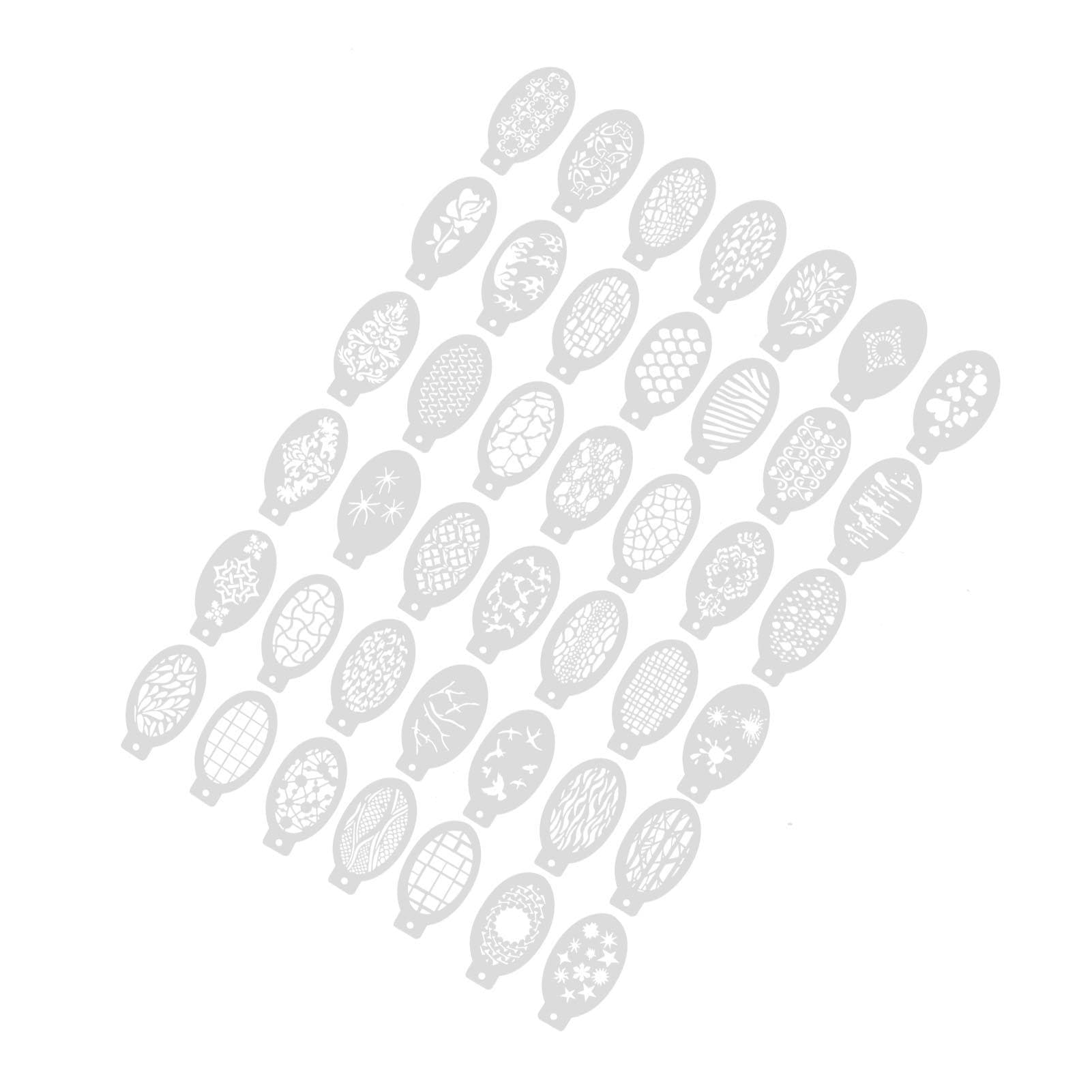 42Pcs Face Paint Stencils Reusable Hollow DIY Face Body Painting Templates Tracing Stencils for
