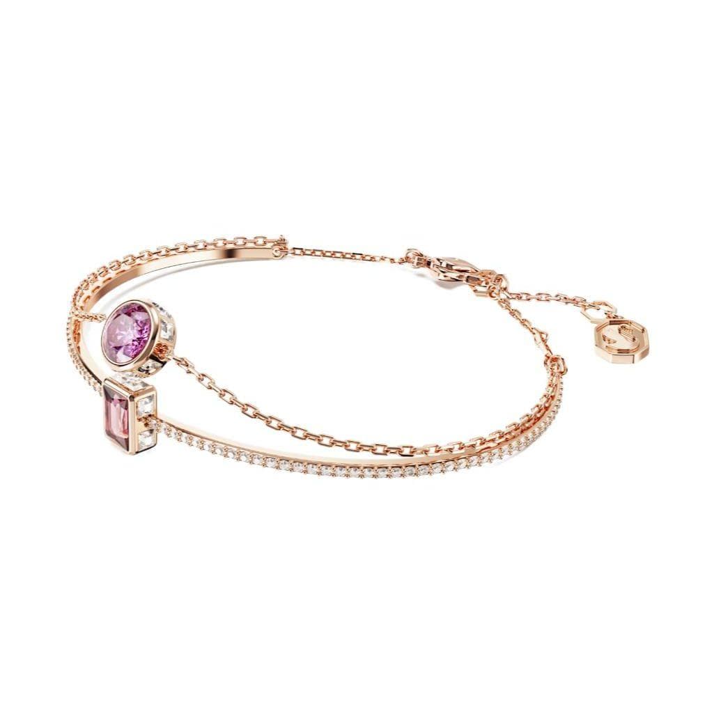 Swarovski Chroma Surround Inlay Design Rose Gold Tone Bracelet Women bracelet 5668243 Shopping Bag