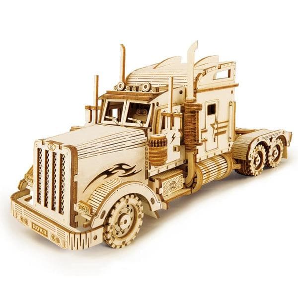 3D Puzzle Mechanical Wooden Building Kits Assembly Toy Gift for Children Adult MC502 Heavy Truck