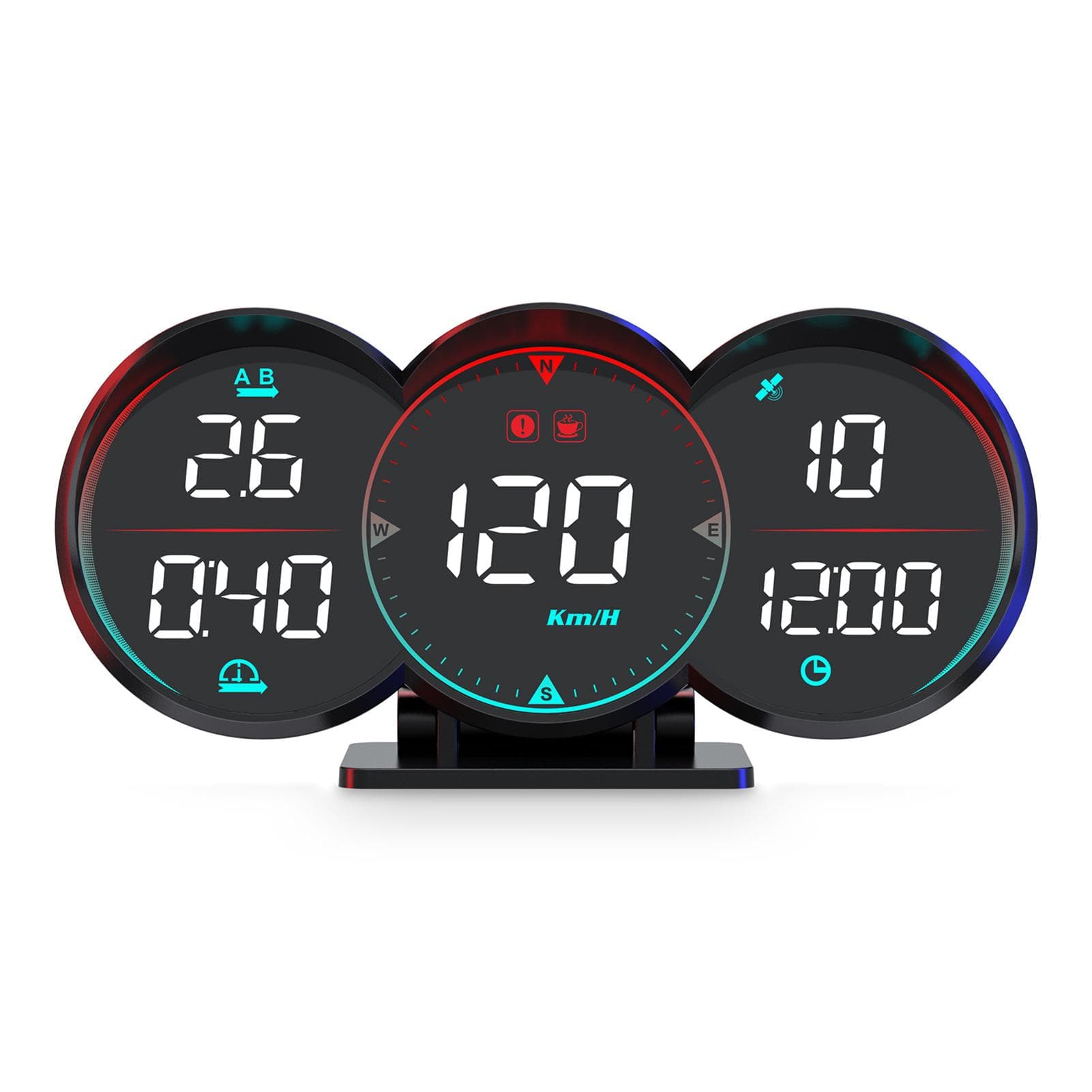 Head Up Display for Cars, Universal 5 Inches Head Up Display, Digital GPS Speedometer with Speed black