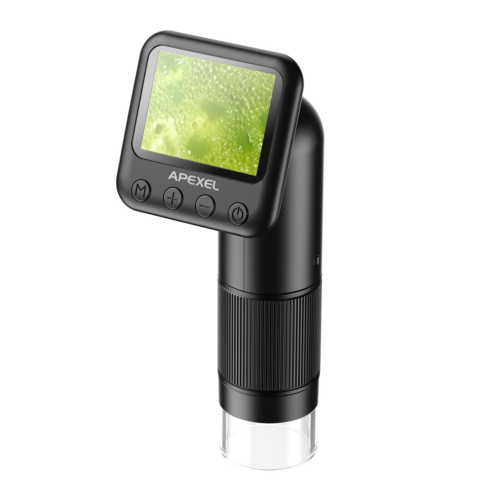 APEXEL APL-MS008 Handheld Digital Microscope 12X-24X Magnification Portable Microscope for Kids 2.0 black