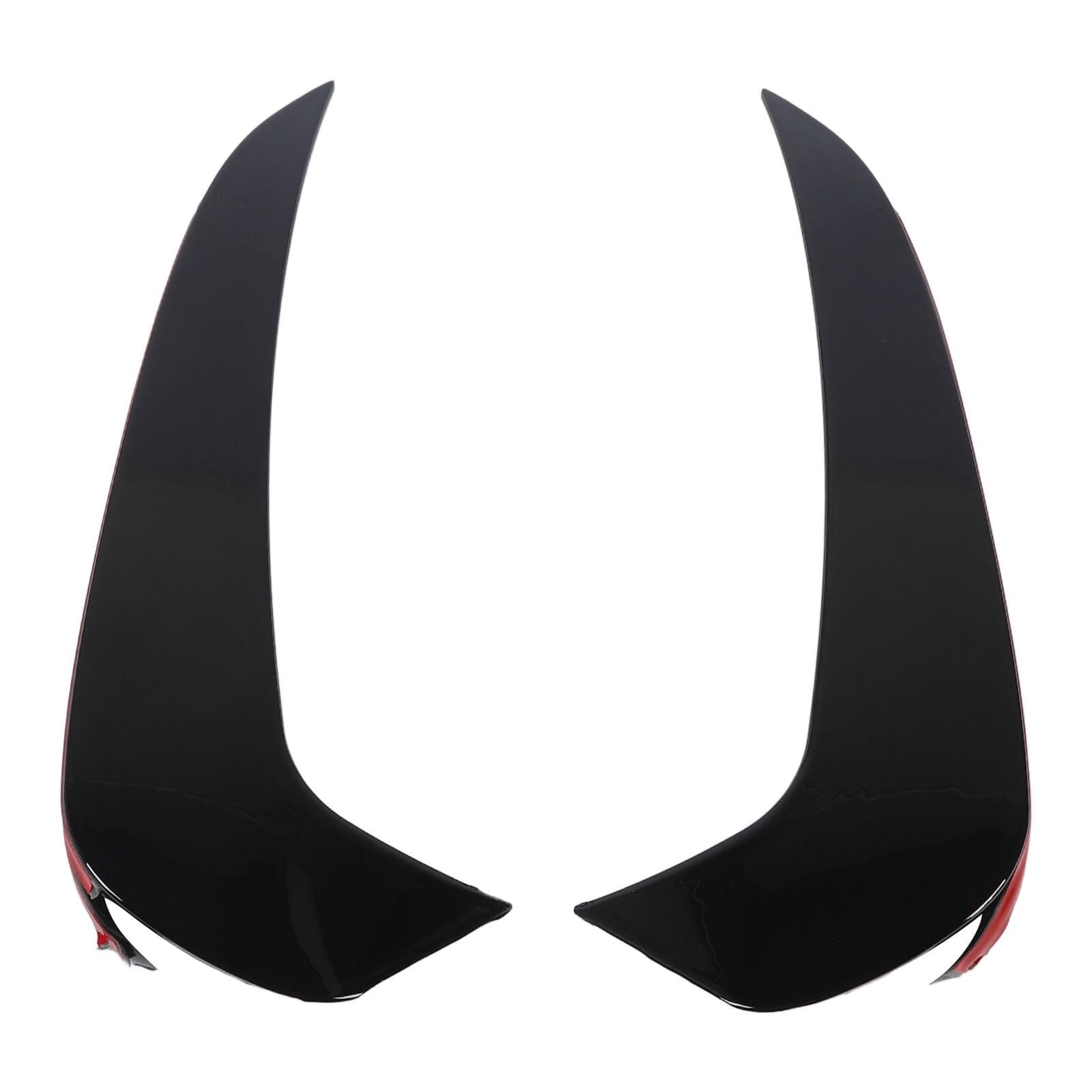 1 Pair Rear Bumper Splitter Left Right Lip Splitter Spoiler Diffuser Replacement for Benz GLC?Class black