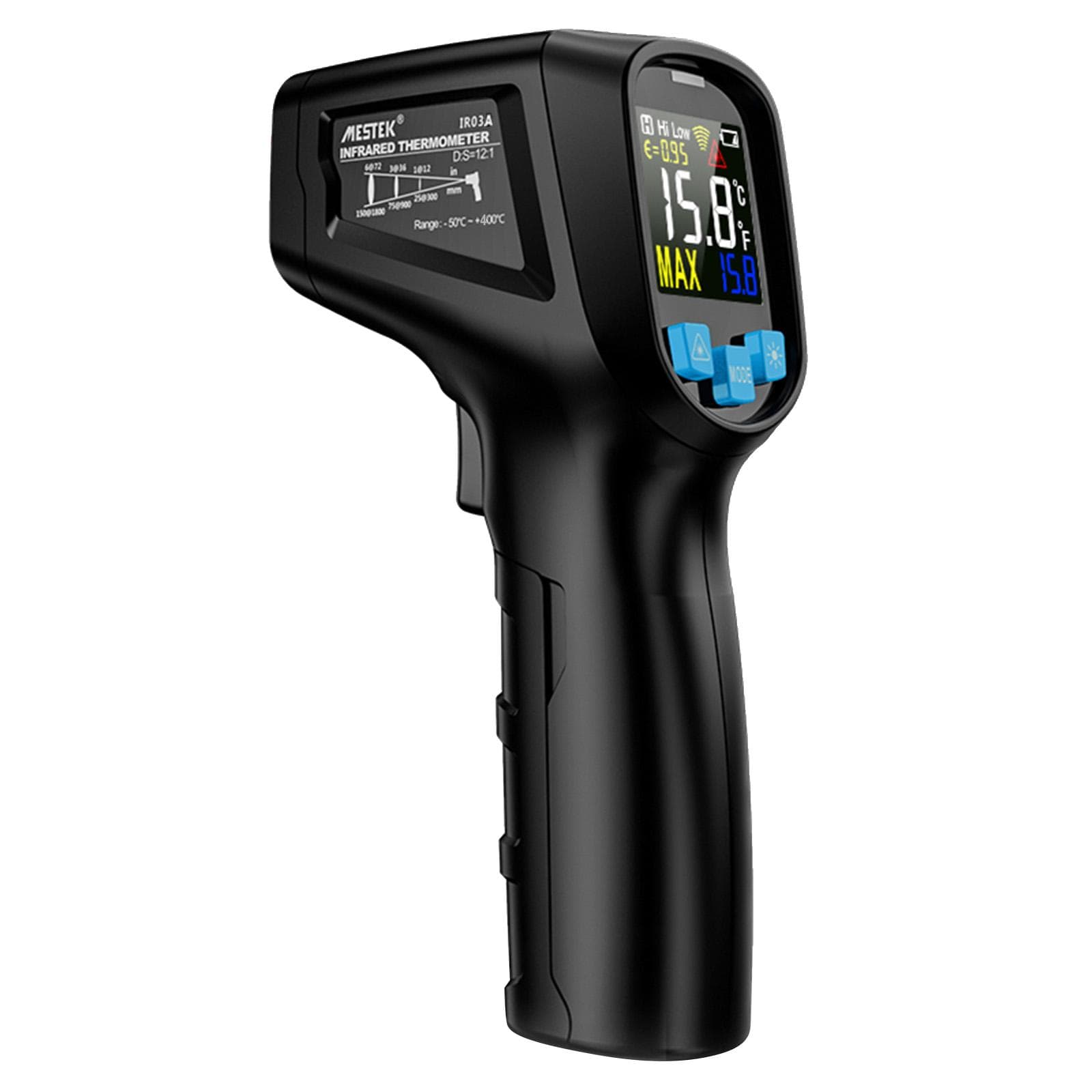 MESTEK -50~600 celsius  Handheld Non-contact Digital LCD Infrared Thermometer Industrial IR Temperature IR03A