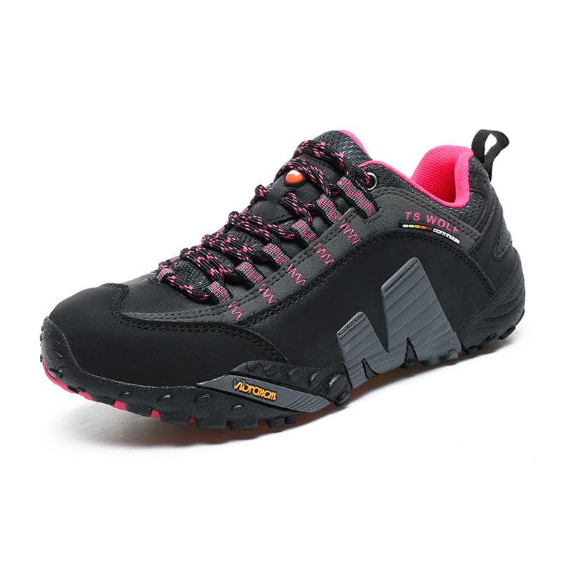 Men's and Women's Genuine Leather Hiking Shoes - Waterproof, Non-Slip, Breathable for Spring and Autumn Outdoor Sports & Travel. 40