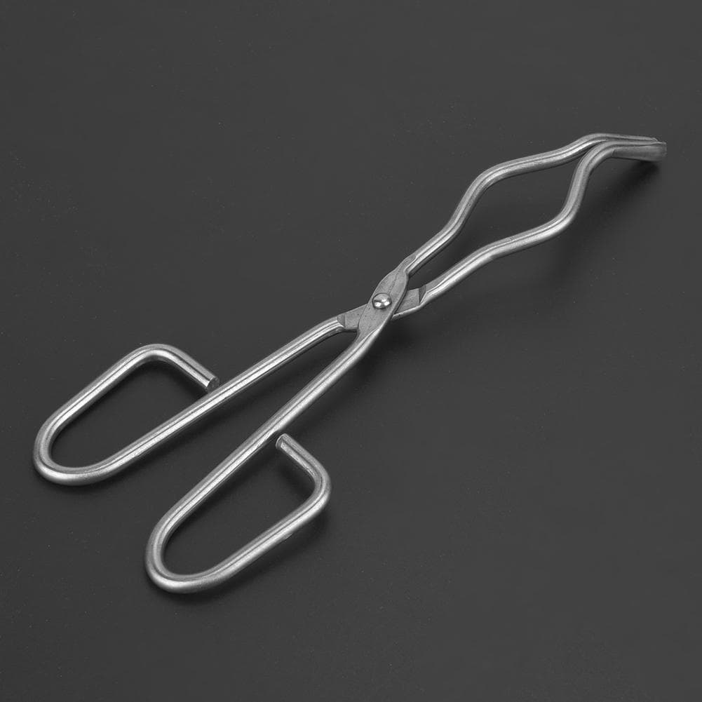 Stainless Steel Crucible Forceps Clamp Beaker Holder with Aircraft Class Rivet(200mm7.87in)