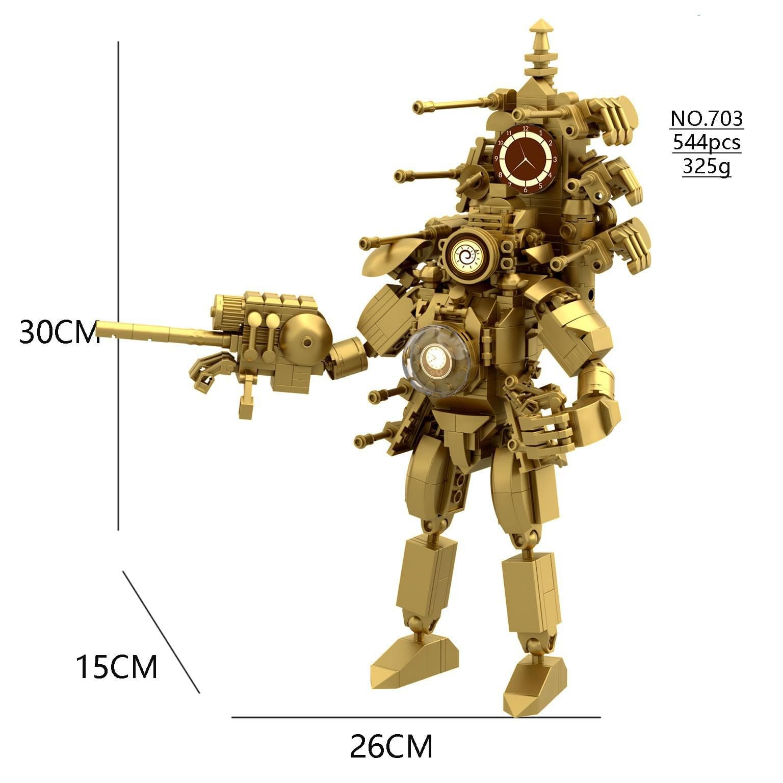 Building Block Titan Clock Man 2.0 Cameraman Speakerman Drill Man Bricks Model