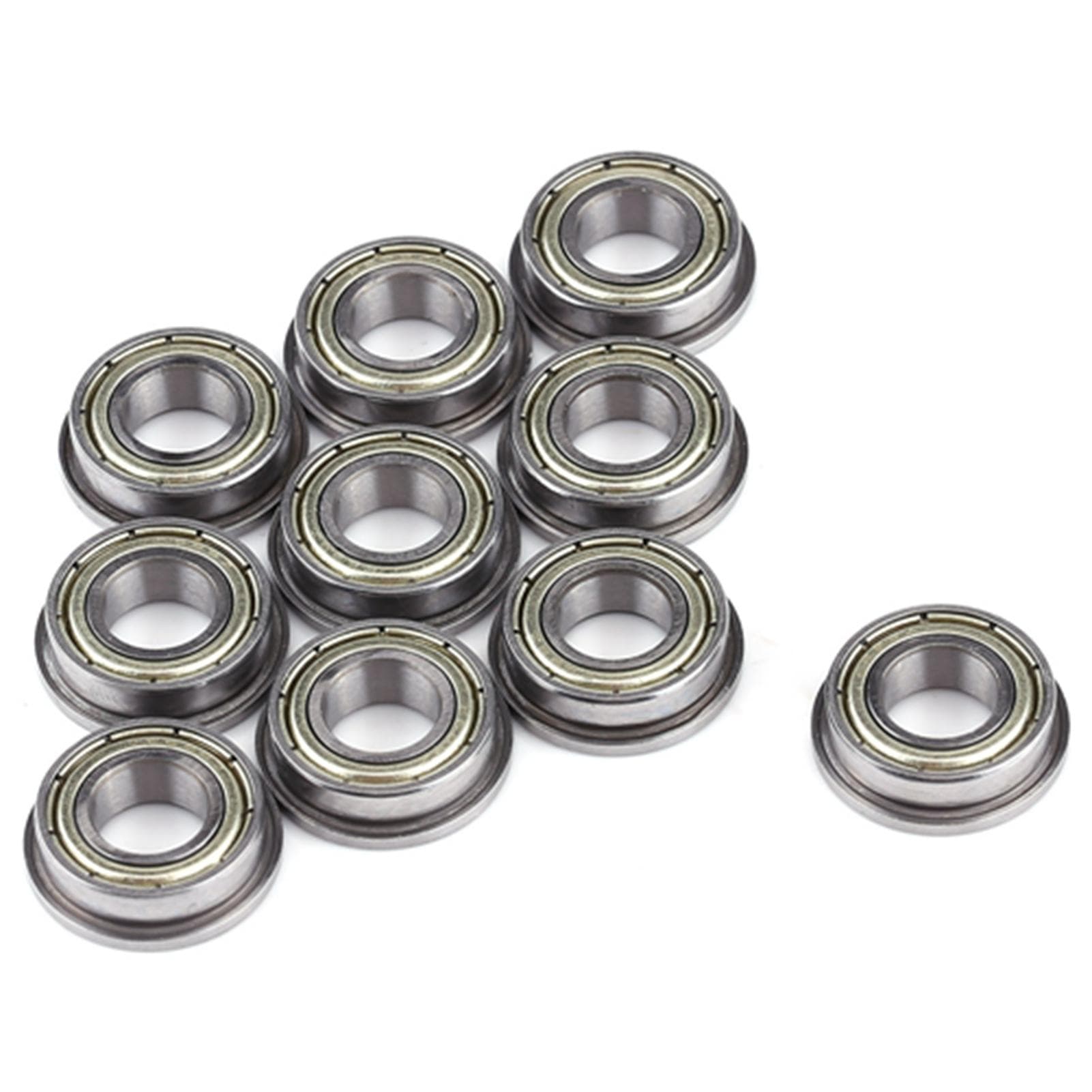 10pcs F688ZZ Metal Steel Double Shielded Flange Ball Bearings 8*16*5mm For Motor