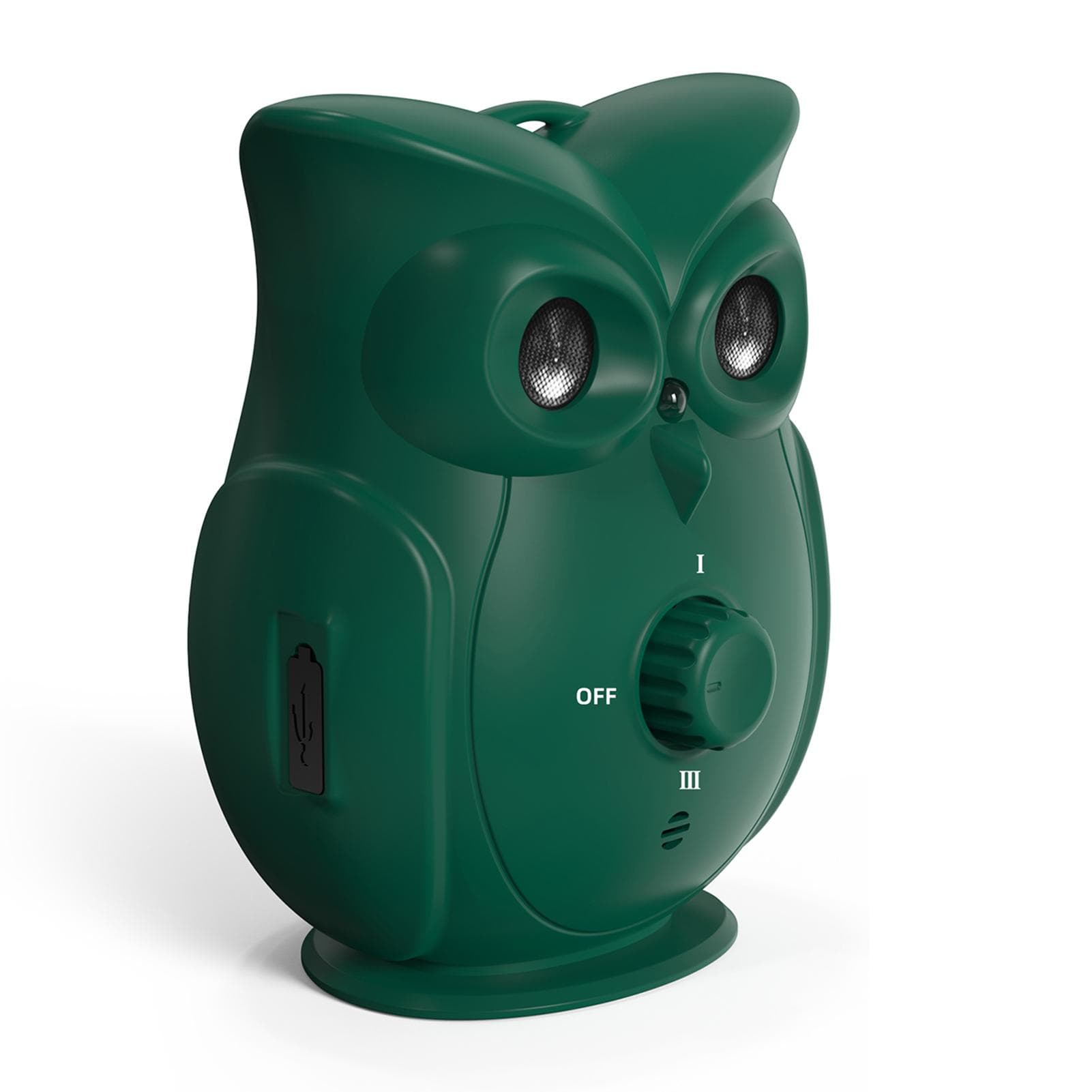 Dual Ultrasonic Dog Barking Control Device Outdoor Rechargeable Dog Barking Deterrent dark green