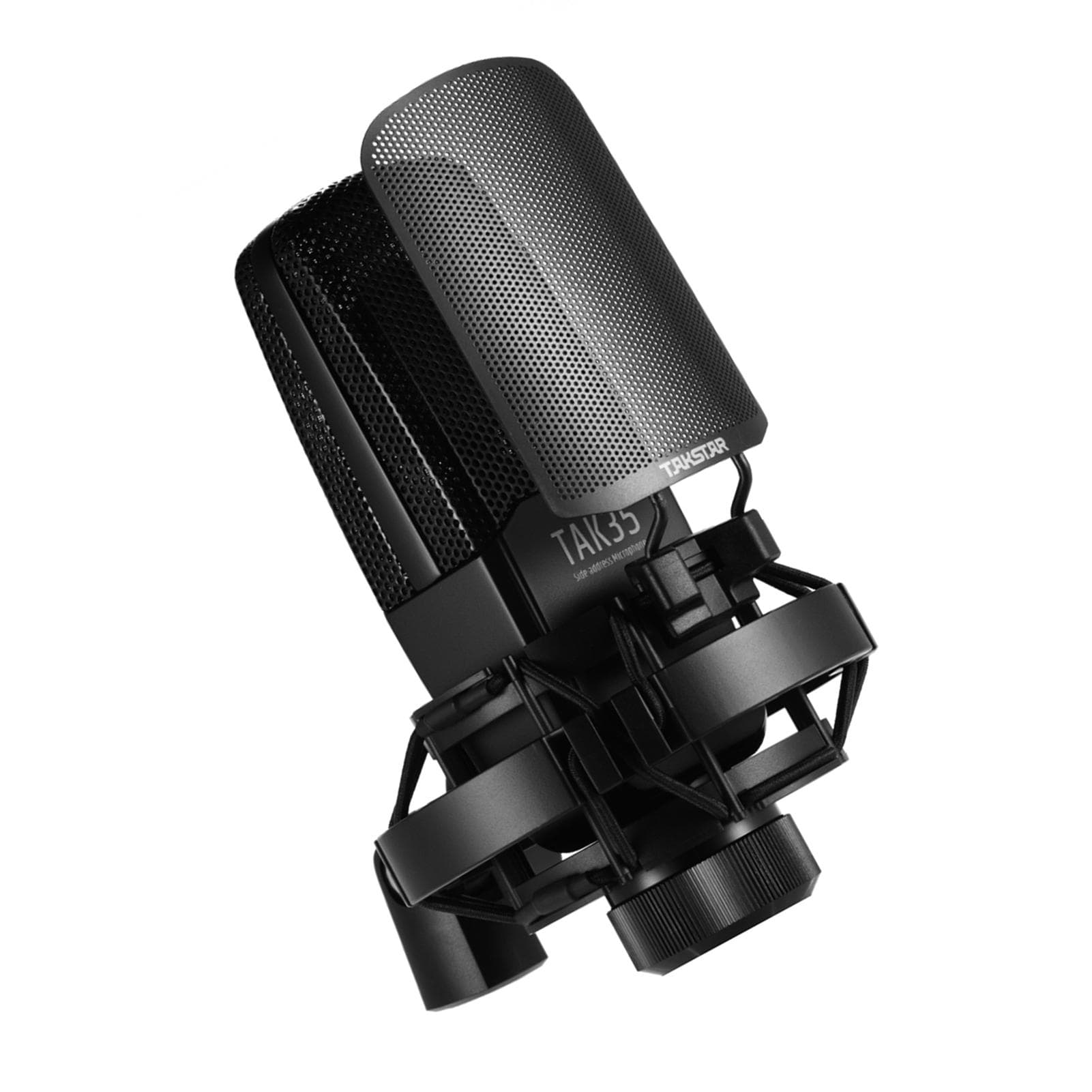 TAKSTAR TAK35 Professional Recording Microphone Condenser Cardioid Mic with Metal Windscreen Shock black
