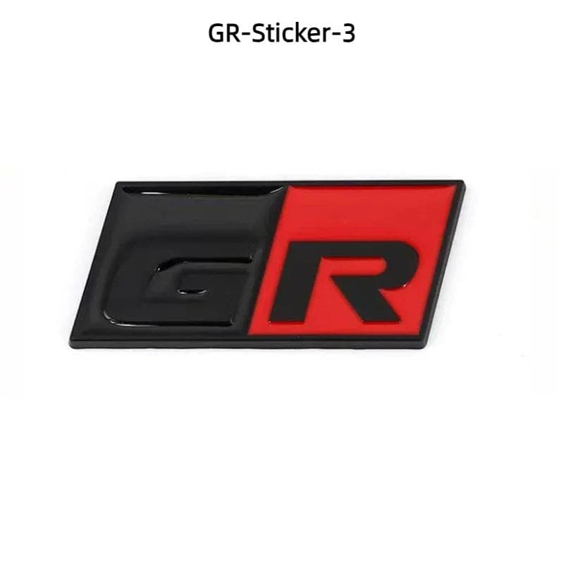 3D Metal GR Sport Logo Car Sticker Labeling Emblem Badge Decals Accessories GR-Sticker-3