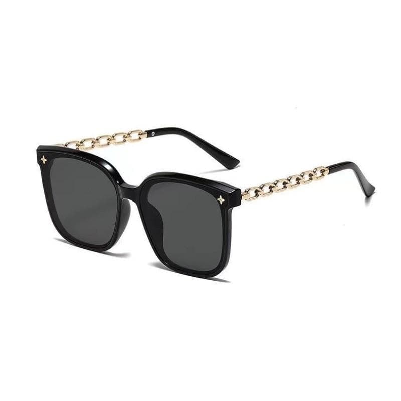 Square Metal Frame Eyeglasses Fashion Big Frame Korean Style Anti-Reflective Lens Slimming for Women Round Face