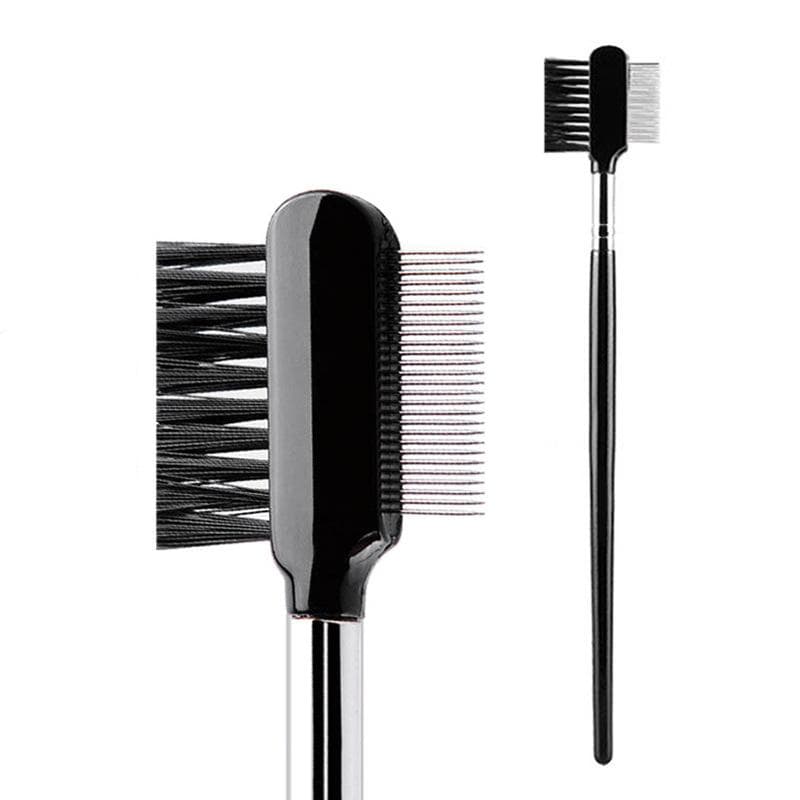 Pet Eye Comb Brush Pet Tear Stain Remover Comb Double-Sided Eye Grooming Brush Removing Crust Mucus for Small Cat Dog silver