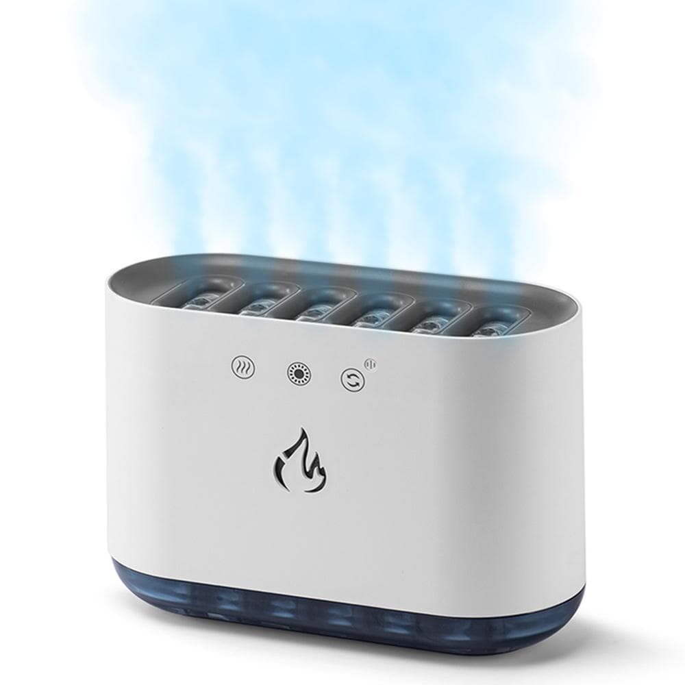 Humidifiers for Bedroom 10h Timer 900ml Aromatherapy Essential Oil Diffusers 6 Mist Modes Portable white