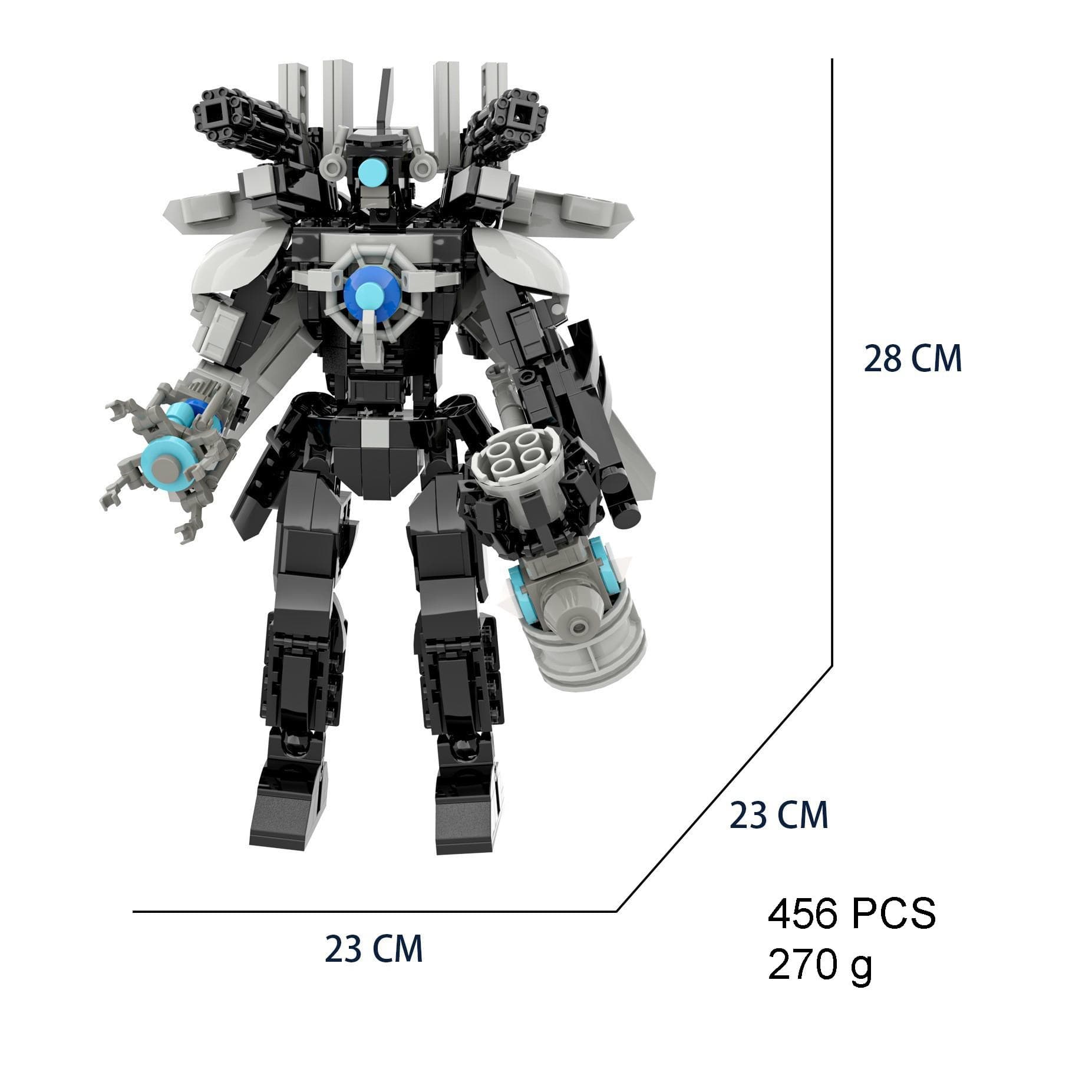 Building Block Titan Clock Man 2.0 Cameraman Speakerman Drill Man Bricks Model