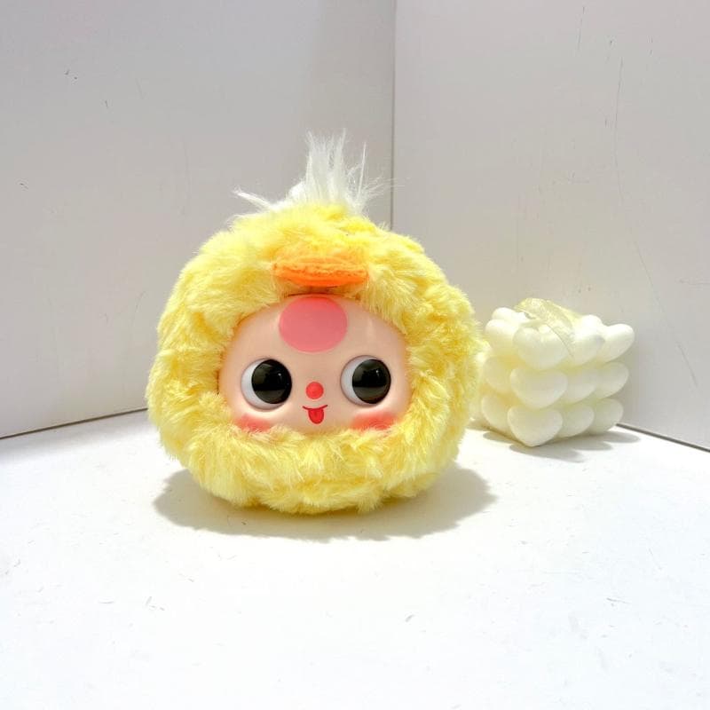 Cute Plush Panda Vinyl Toy Cartoon Bag Pendant Lovely Fluffy Chicken Keychain Cute Things Kawaii Ornament Girlfriend Birthday