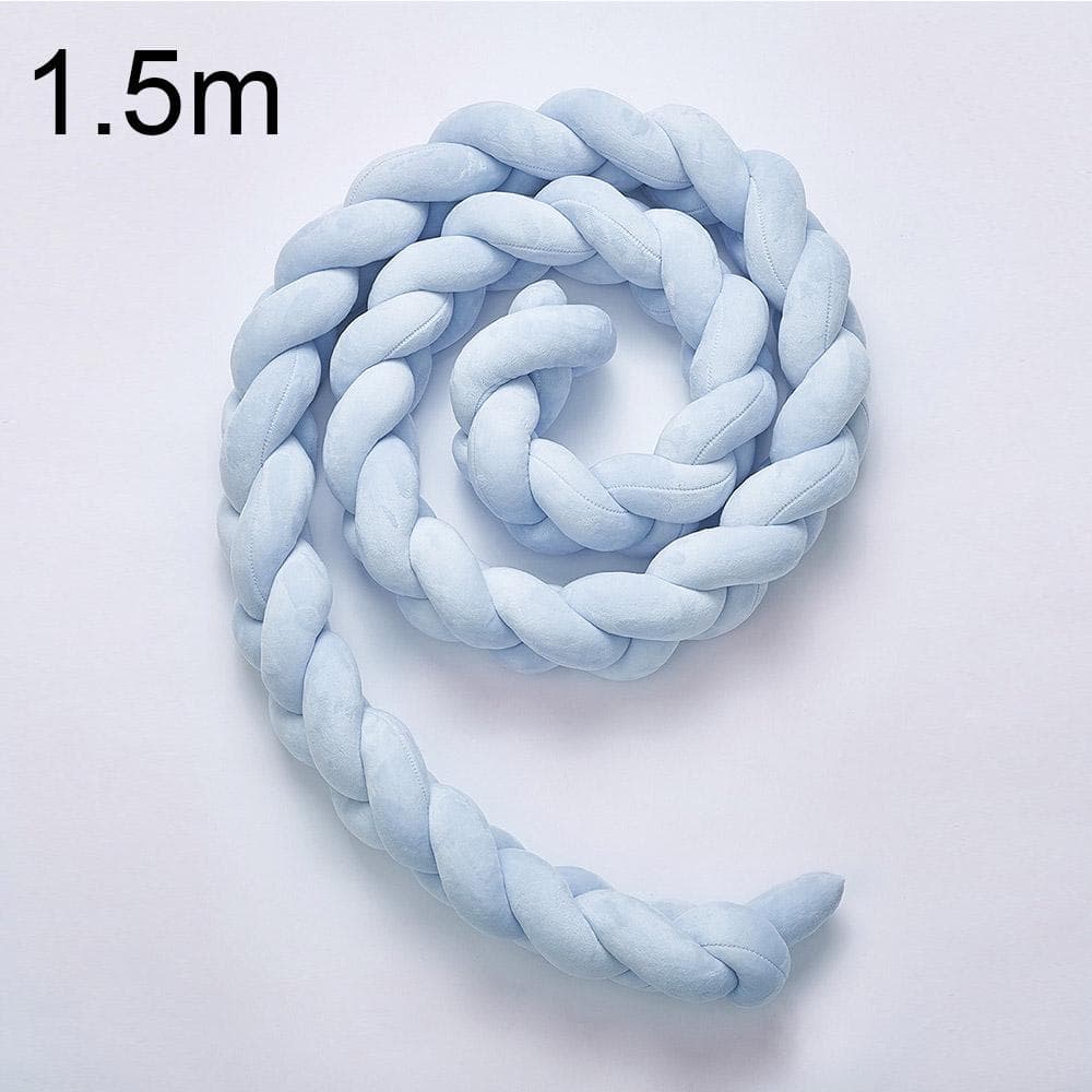 Baby Bed Bumper Crib Pad Protection Weaving Plush Baby Bedding Accessory Infant Room Decoration E150