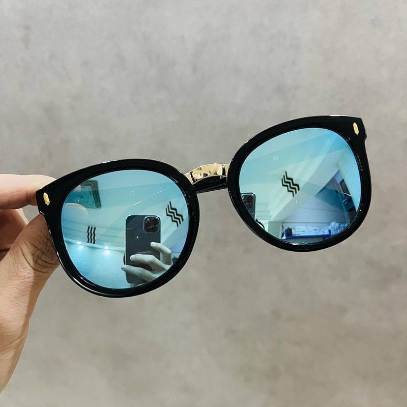 New Luxury Designer Circular Sunglasses for Men Women UV400 Protection Summer Trend Eyewear Oculos De Sol As shown in the figu